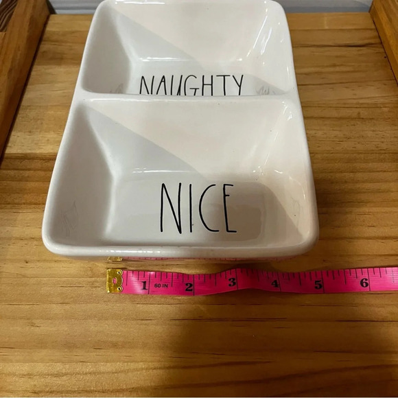 Rae Dunn Naughty and Nice Serving Dish - Picture 8 of 8